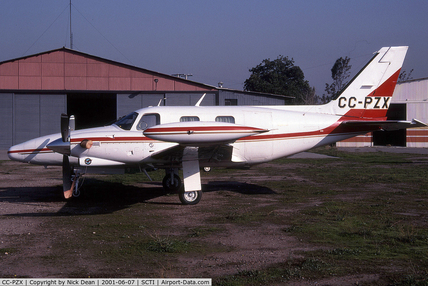 CC-PZX, 1980 Piper PA-31T-620 Cheyenne II C/N 31T-8020069, SCTI