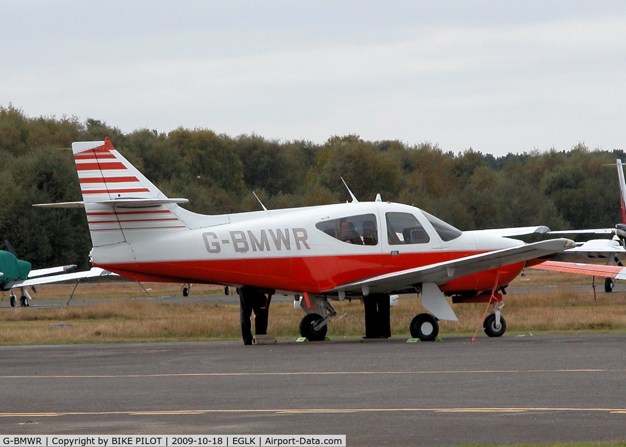 G-BMWR, 1975 Rockwell International 112 Commander C/N 365, LOOKS LIKE IT'S GETTING SOME ATTENTION