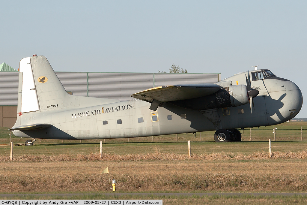 C-GYQS, 1952 Bristol 170 Freighter Mk.31M C/N 13060, Bristol 170