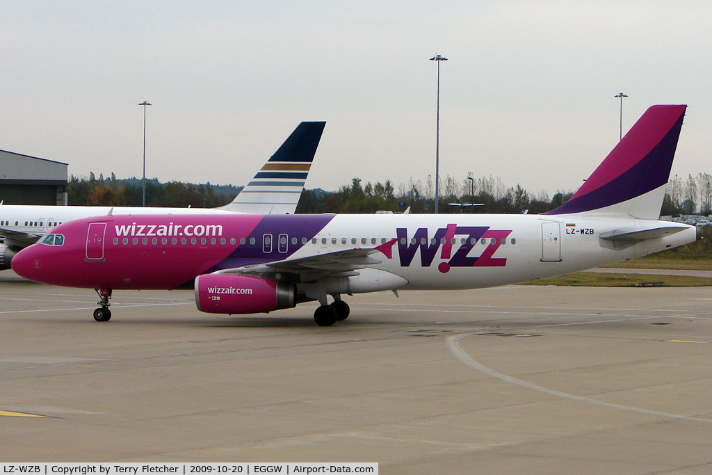 LZ-WZB, 2008 Airbus A320-232 C/N 3562, Wizz Air A320 at Luton