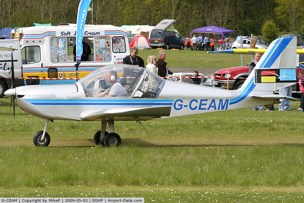 G-CEAM, 2006 Cosmik EV-97 TeamEurostar UK C/N 2729, Pictured during the 2009 Microlight Trade Fair.
