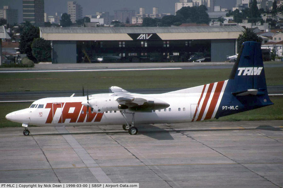 PT-MLC, 1990 Fokker 50 C/N 20202, SBSP