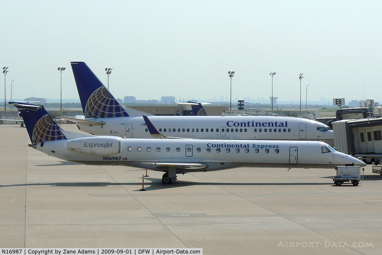 N16987, 2000 Embraer EMB-145LR C/N 145261, At DFW Airport