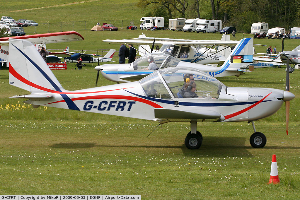 G-CFRT, 2008 Cosmik EV-97 TeamEurostar UK C/N 3224, Pictured during the 2009 Microlight Trade Fair.