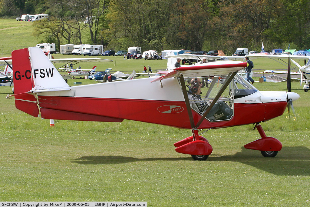 G-CFSW, 2008 Skyranger Swift 912S(1) C/N BMAA/HB/587, Pictured during the 2009 Microlight Trade Fair.