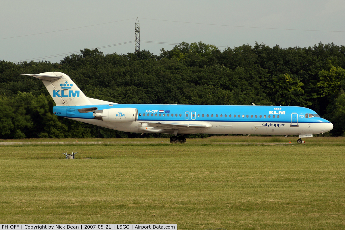 PH-OFF, 1989 Fokker 100 (F-28-0100) C/N 11274, LSGG