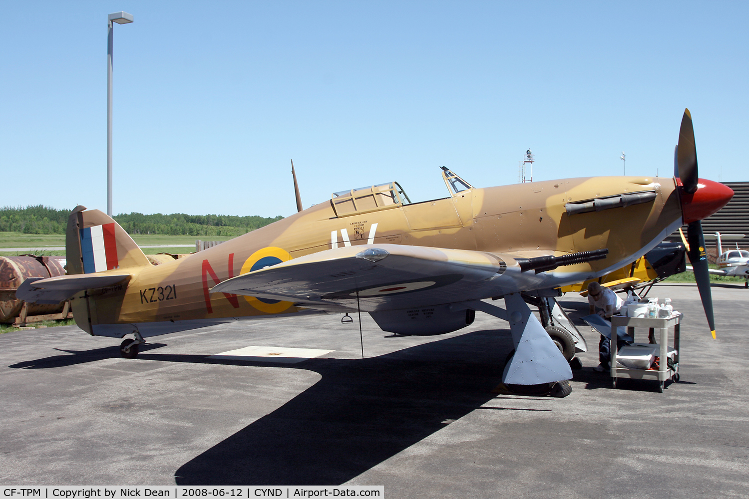 CF-TPM, 1943 Hawker Hurricane IV C/N KZ321, CYND