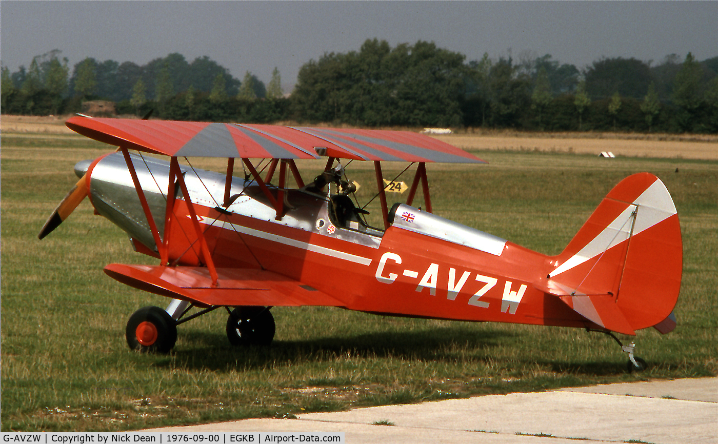 G-AVZW, 1973 EAA Biplane Model P-1 C/N PFA 1314, EGKB