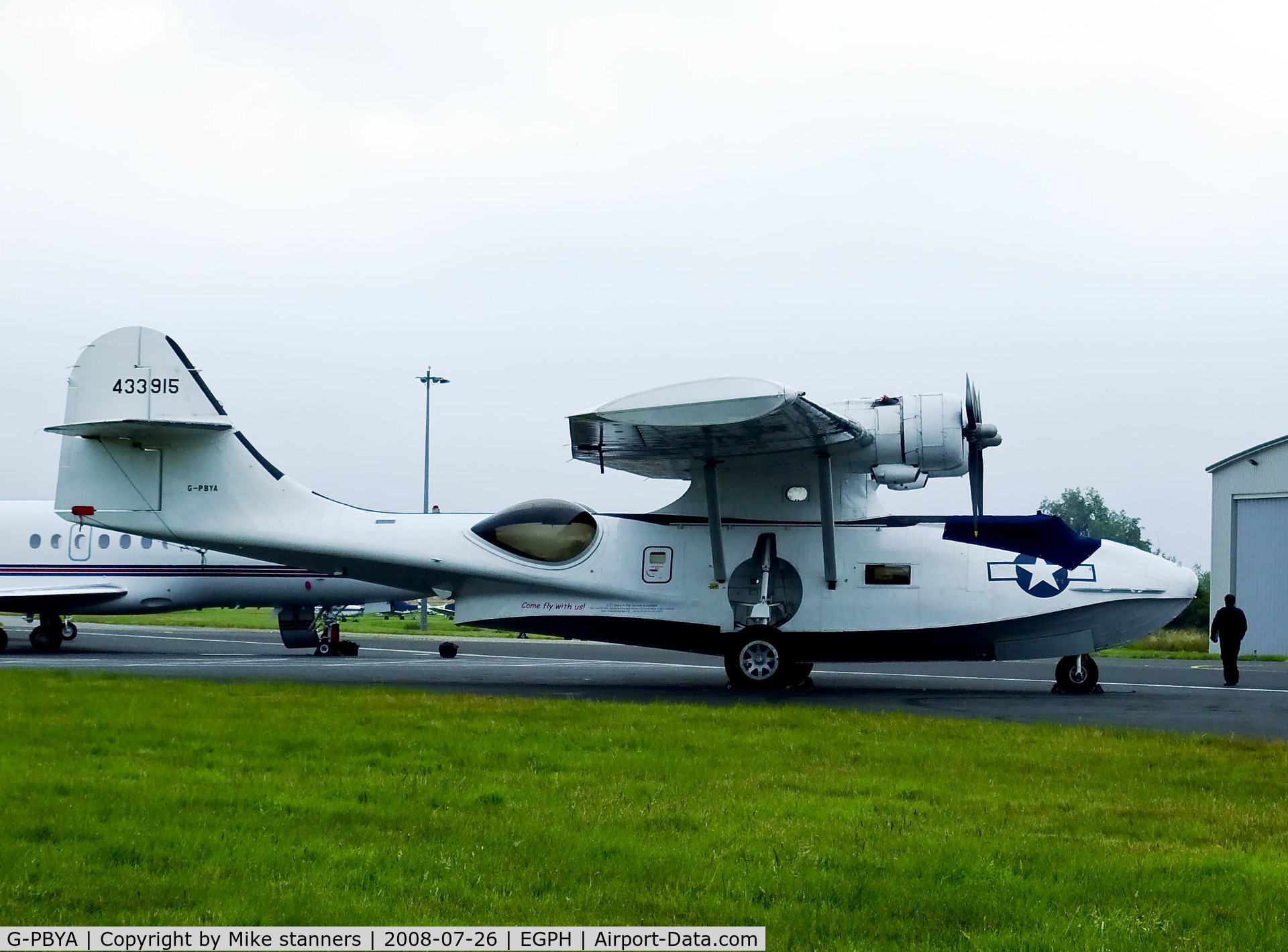 G-PBYA, 1944 Consolidated (Canadian Vickers) PBV-1A Canso A C/N CV-283, Catalina 433915 at EDI For the East fortune airshow