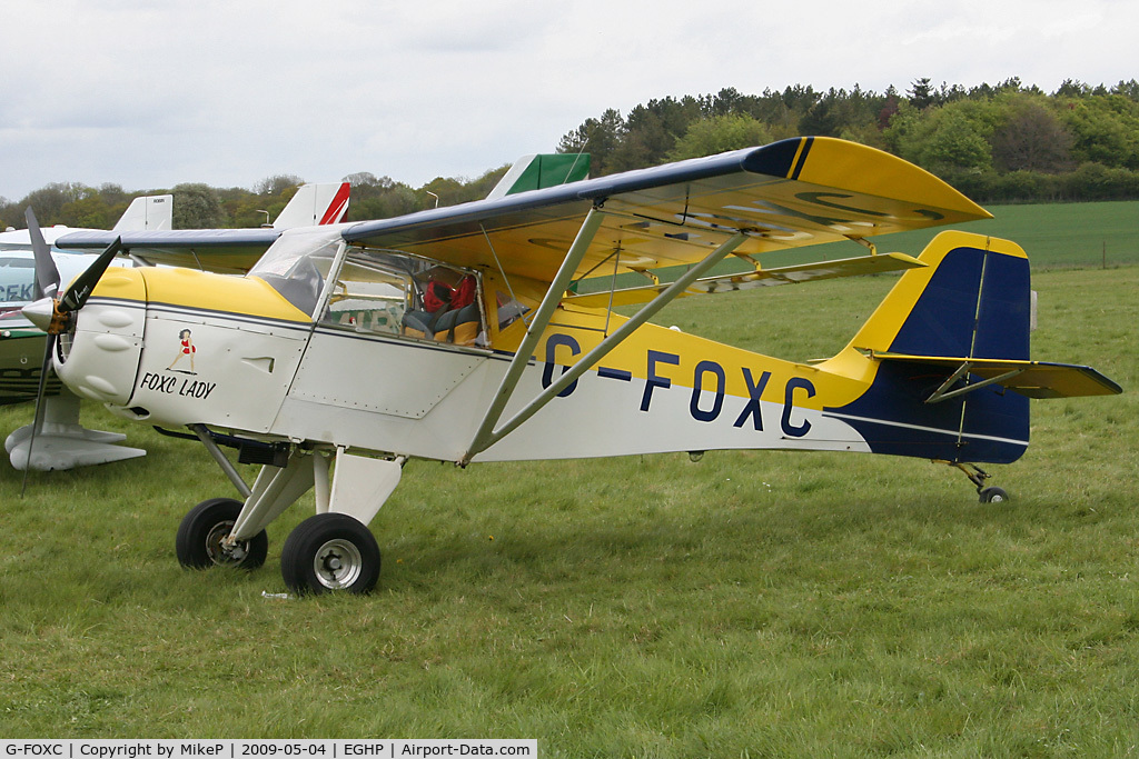 G-FOXC, 1991 Denney Kitfox Mk3 C/N PFA 172-11900, Pictured during the 2009 Popham AeroJumble event.