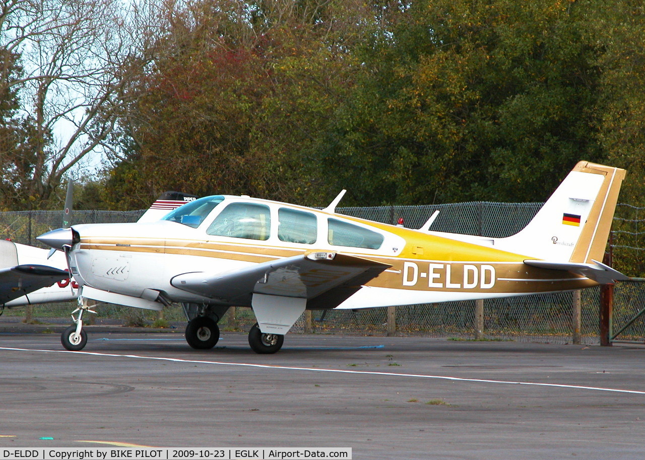 D-ELDD, 1979 Beech F33A Bonanza Bonanza C/N CE-869, DEPARTED AFTER TWO AND HALF HOUR STAY