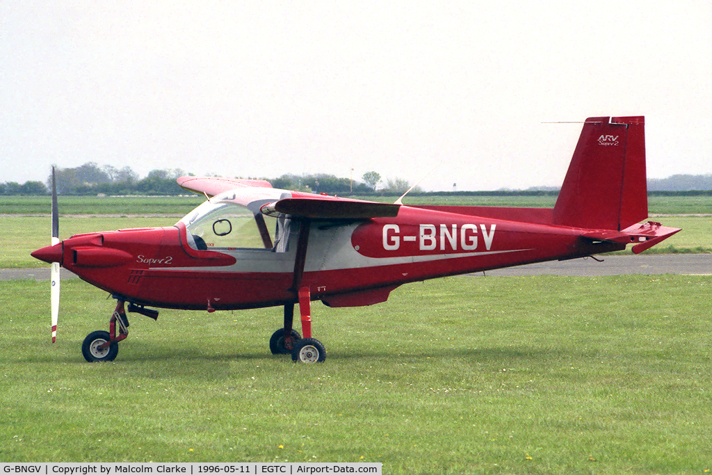G-BNGV, 1986 ARV ARV1 Super 2 C/N 021, Arv Aviation Ltd ARV1 Super 2. At Cranfield Airfield, Beds, UK.