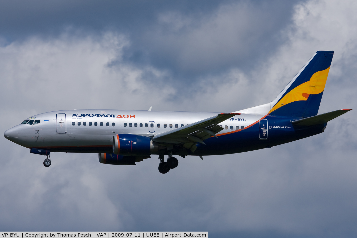 VP-BYU, 1991 Boeing 737-5Q8 C/N 25167, Aeroflot Don