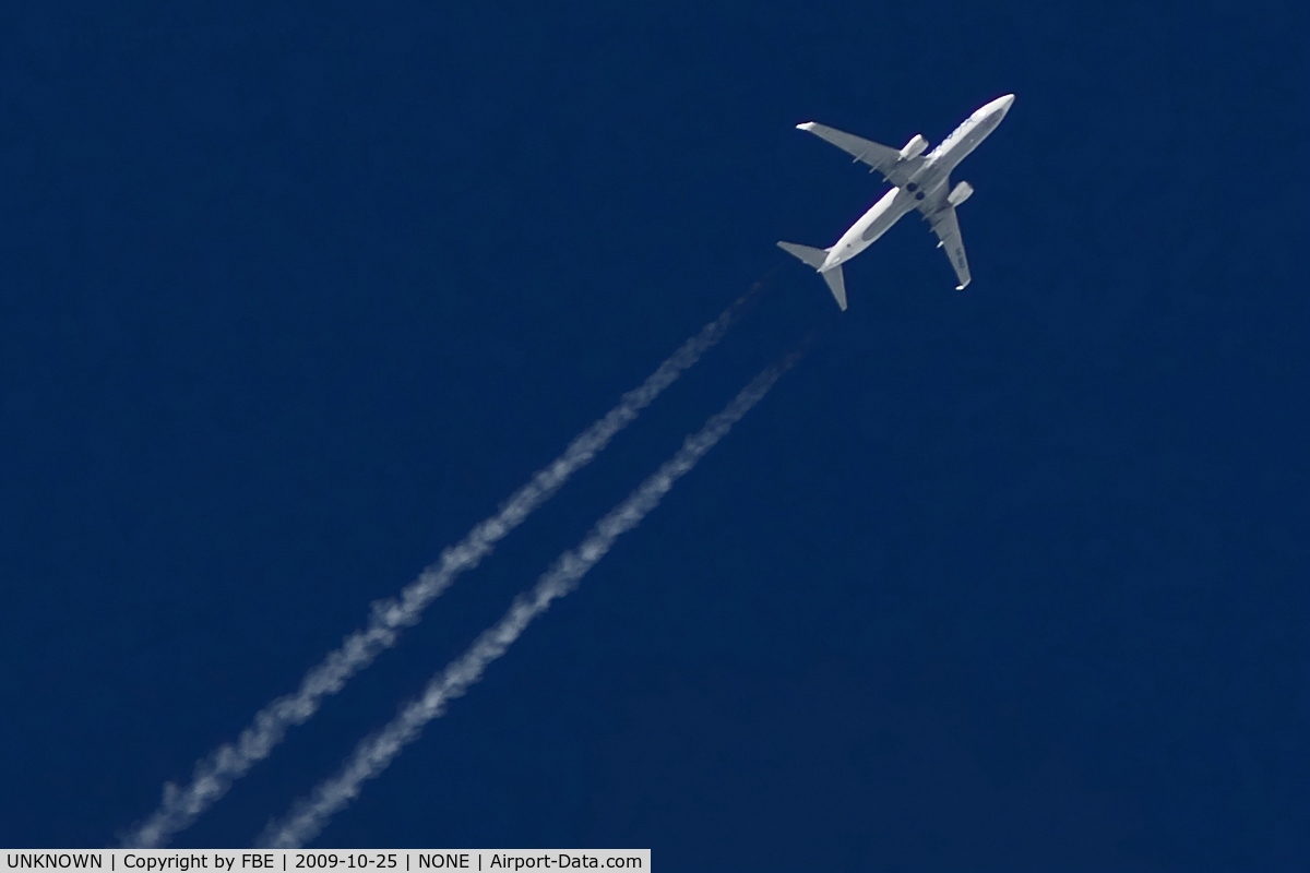 UNKNOWN, Contrails Various C/N Unknown, Eurocypria B737-8Q8 cruising high