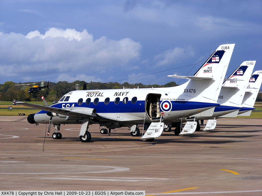 XX478, 1970 Scottish Aviation HP-137 Jetstream T.2 C/N 261, Royal Navy, 750 NAS