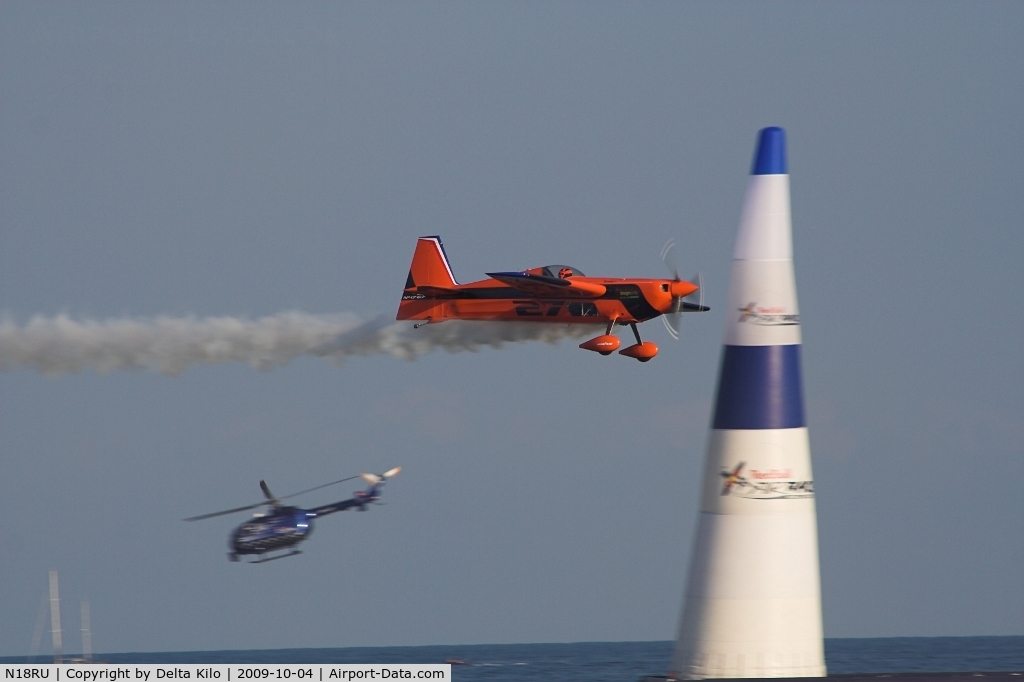 N18RU, MX Aircraft MXS C/N 5, Red Bull Air Race Barcelona- Nicolas Ivanoff