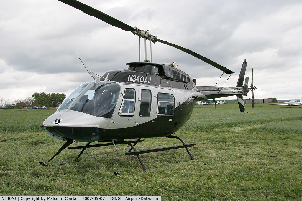 N340AJ, 1995 Bell 206L-4 LongRanger IV LongRanger C/N 52132, Bell 206-L4 at Bagby's May Fly-In in 2007.