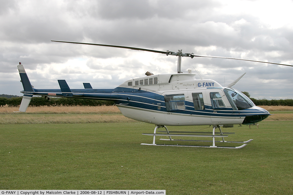 G-FANY, 1980 Bell 206L-1 LongRanger II C/N 45368, Bell 206L-1 at Fishburn Airfield, Co Durham, UK in 2006.