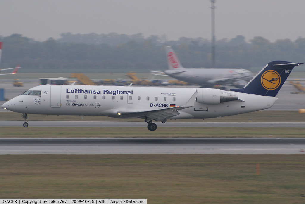 D-ACHK, 2000 Canadair CRJ-200LR (CL-600-2B19) C/N 7499, Lufthansa Regional (CityLine) Canadair Regional Jet CRJ200LR