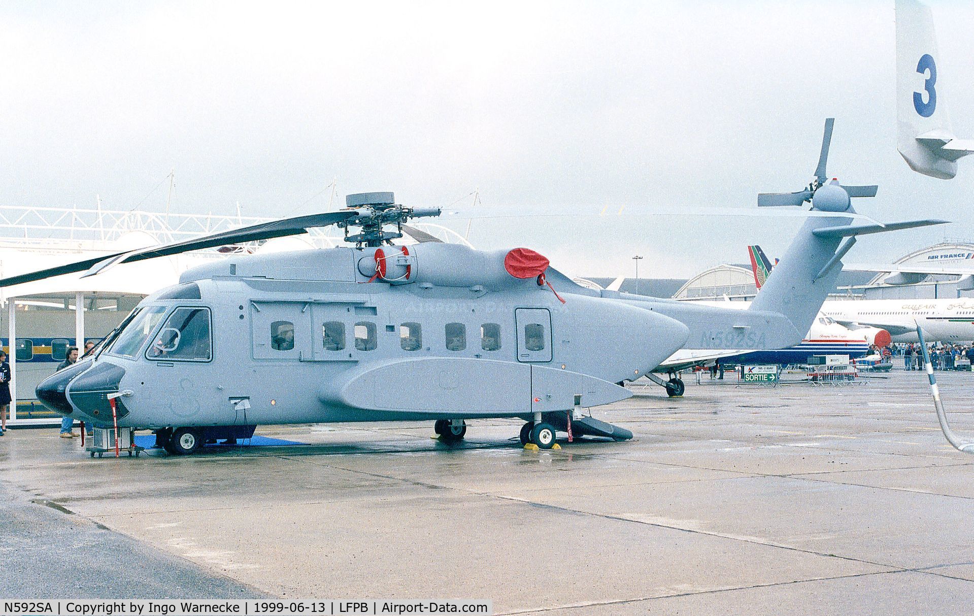 N592SA, 2001 Sikorsky S-92F C/N 92005, Sikorsky S-92F at the Aerosalon 1999, Paris