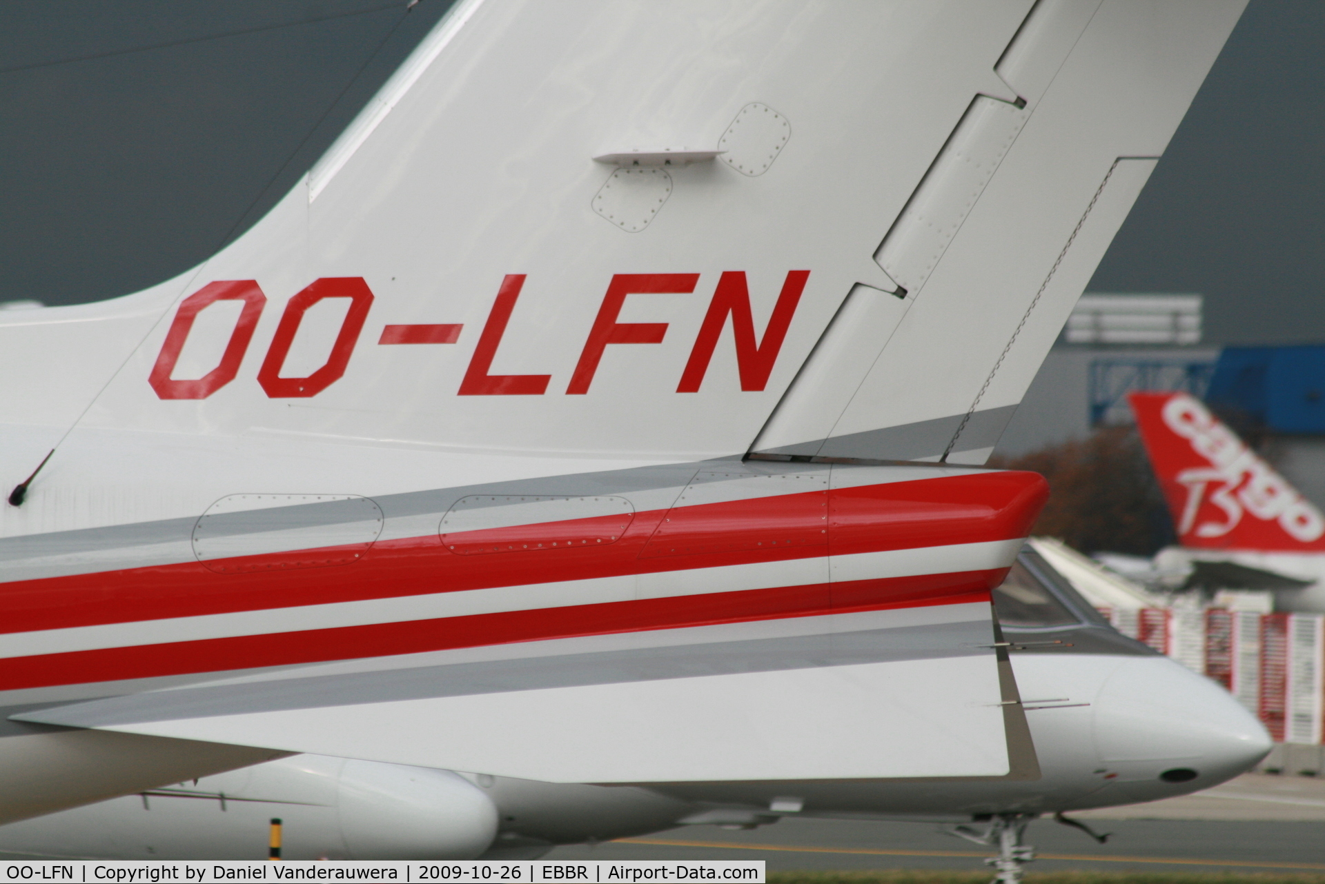 OO-LFN, Learjet 45 C/N 45-250, parked on General Aviation apron
