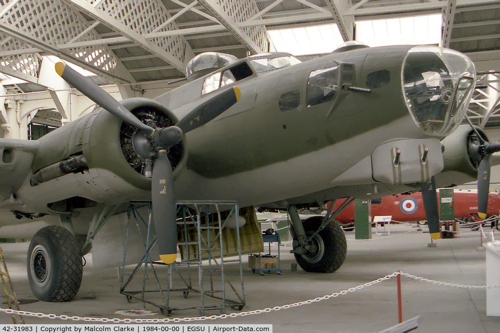42-31983, 1942 Boeing B-17G Flying Fortress C/N 32376, Boeing B-17G. Preserved at the Imperial War Museum, Duxford. Ex USAAF 44-83735.