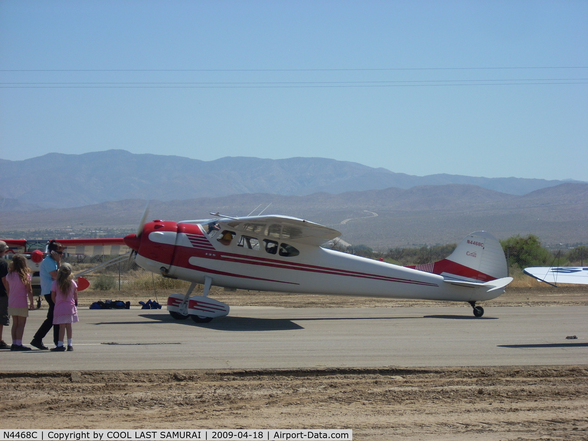 N4468C, 1953 Cessna 195 C/N 16053, Borrego Valley