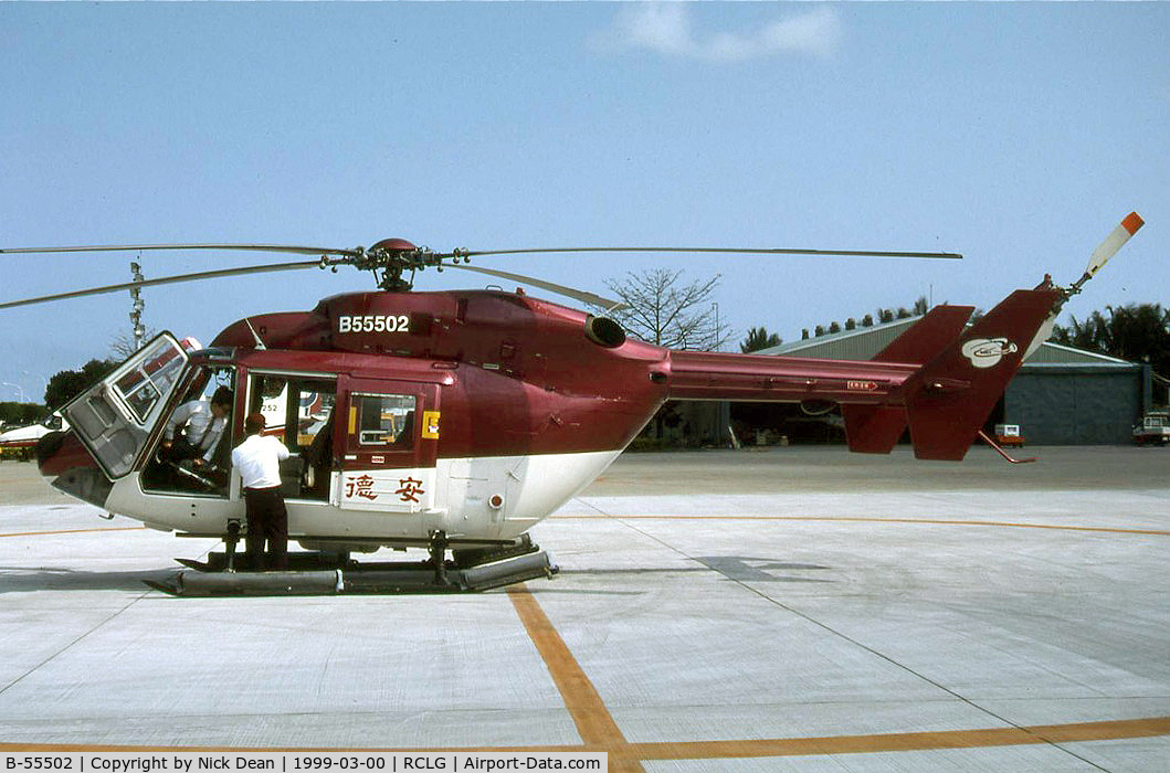 B-55502, MBB-Kawasaki BK-117B-1 C/N 1033, RCLG W/O
