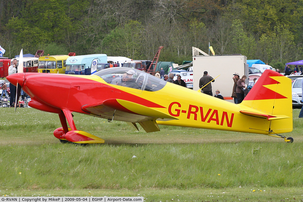G-RVAN, 1998 Vans RV-6 C/N PFA 181-12657, Pictured during the 2009 Popham AeroJumble event.