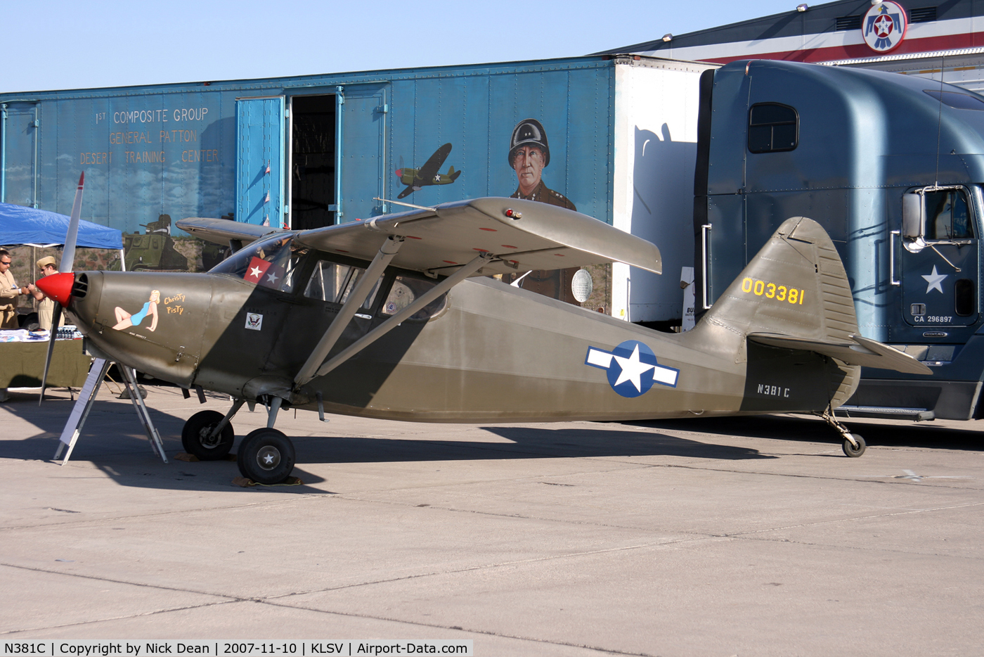 N381C, 1947 Stinson 108-2 Voyager C/N 108-3381, KLSV