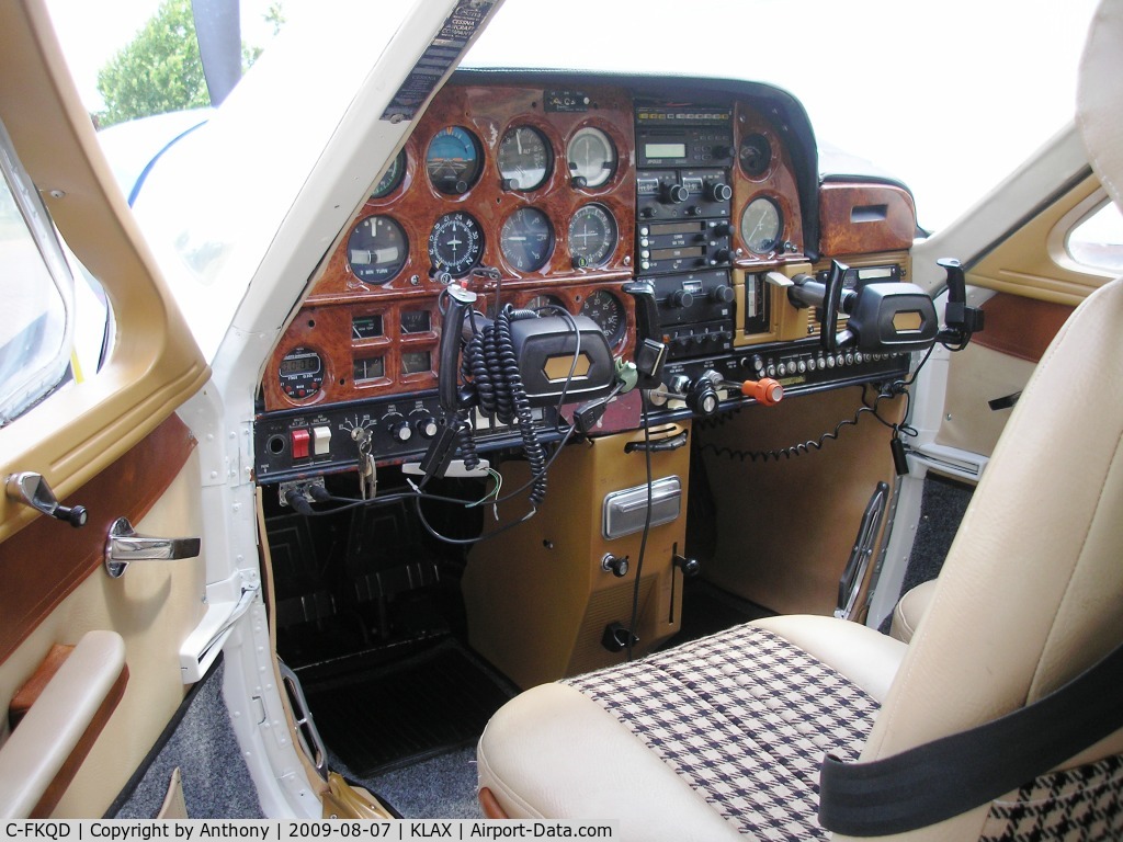 C-FKQD, 1970 Cessna 177B Cardinal C/N 17701390, left side, cocpit..