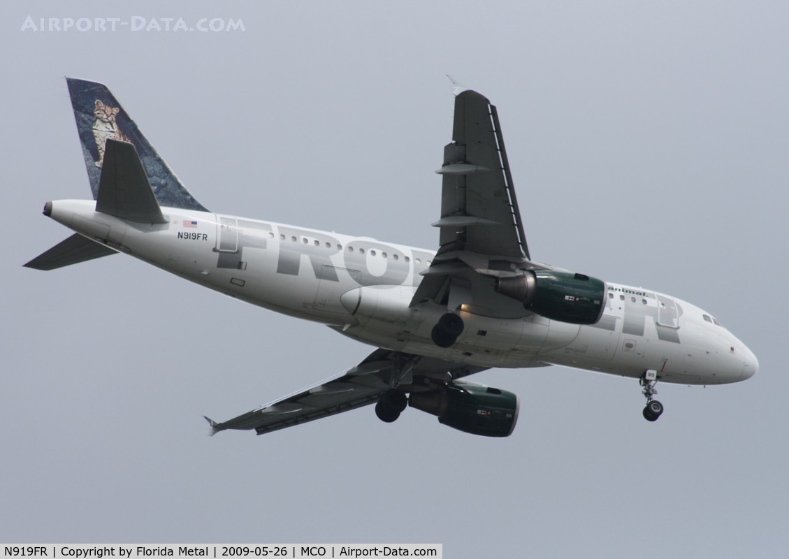 N919FR, 2003 Airbus A319-111 C/N 1980, Frontier Lance Ocelot A319