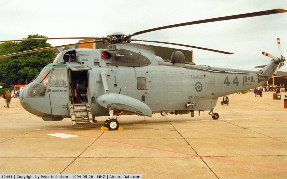 12441, United Aircraft of Canada CH-124A Sea King C/N 61384, CH-124 Sea King of HS-423 Canadian Armed Forces in the static park of the 1994 Mildenhall Air Fete.