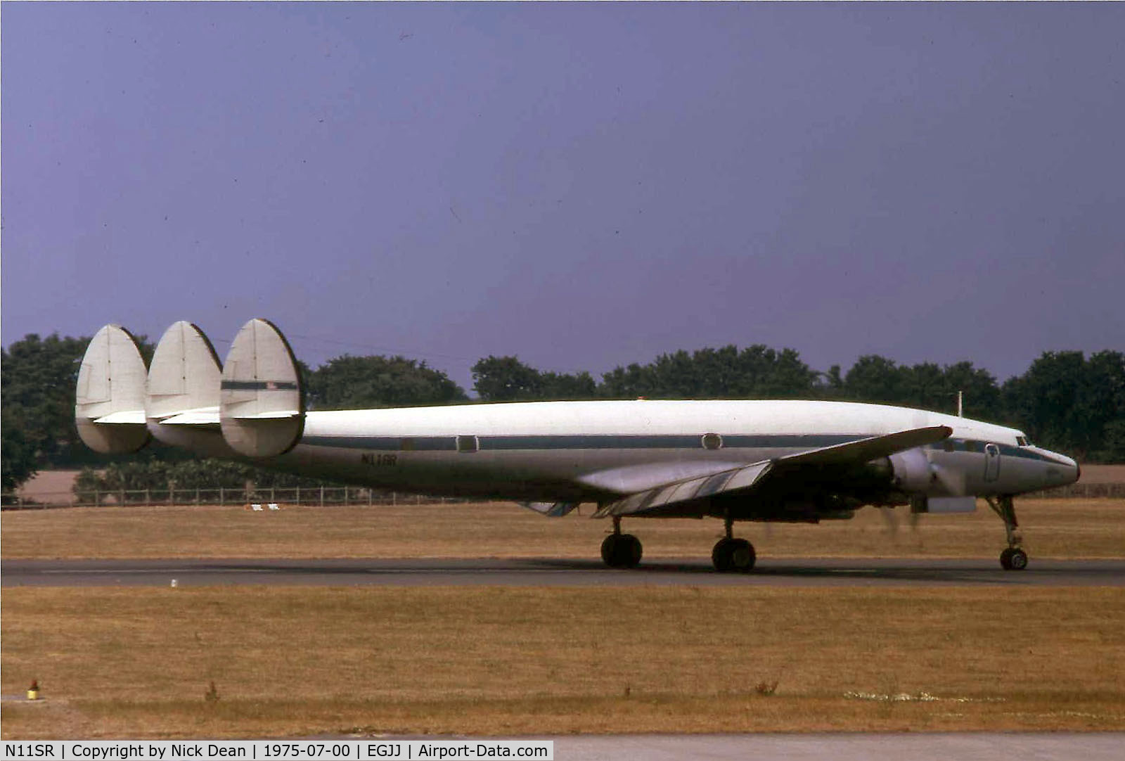 N11SR, 1955 Lockheed L-1049G Super Constellation C/N 4581, EGJJ