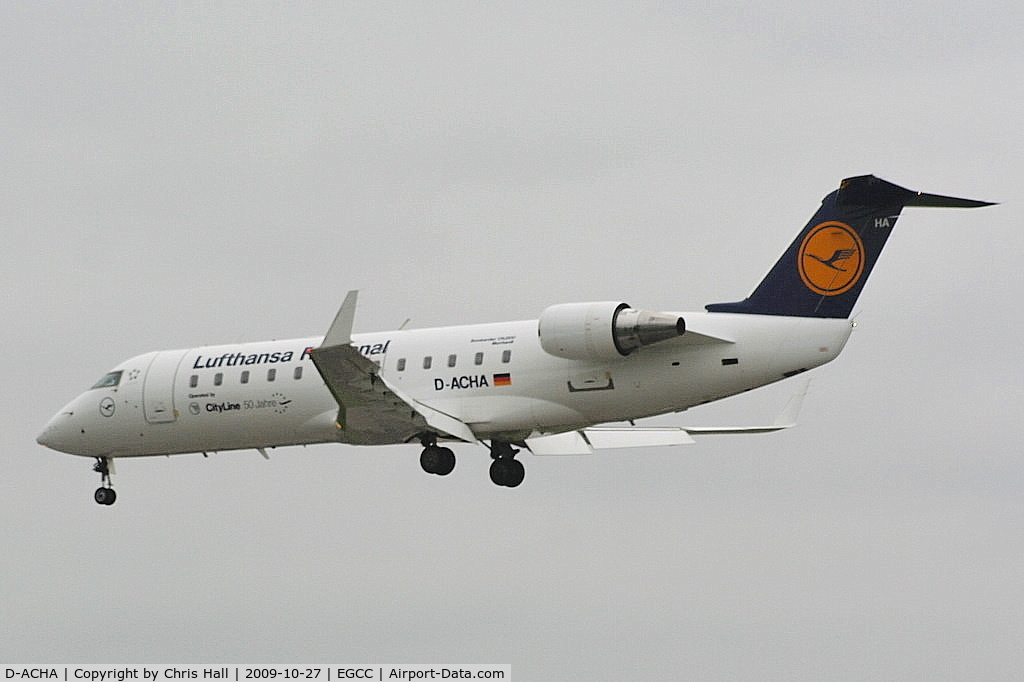 D-ACHA, 2000 Canadair CRJ-200LR (CL-600-2B19) C/N 7378, Lufthansa Regional operated by CityLine