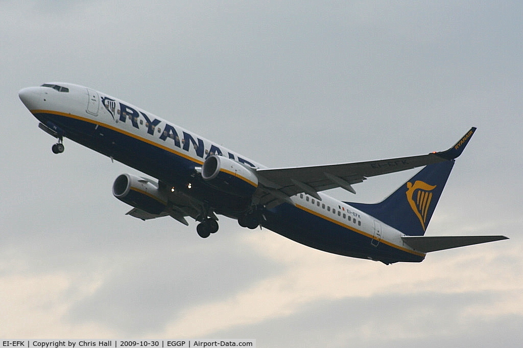 EI-EFK, 2009 Boeing 737-8AS C/N 37537, Ryanair