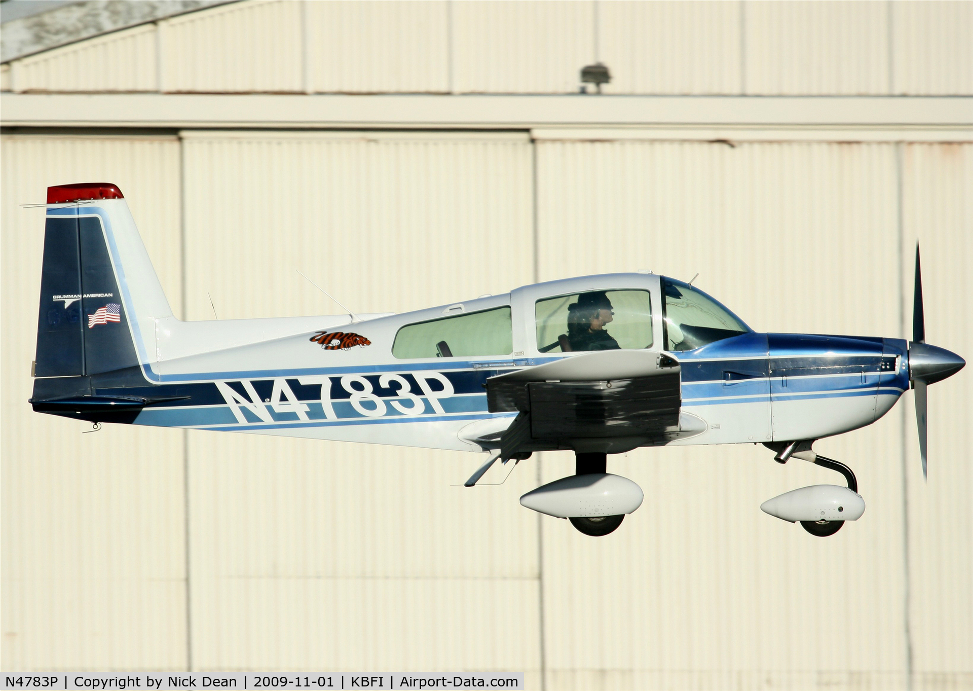 N4783P, 1977 Grumman American AA-5B Tiger C/N AA5B-0526, KBFI