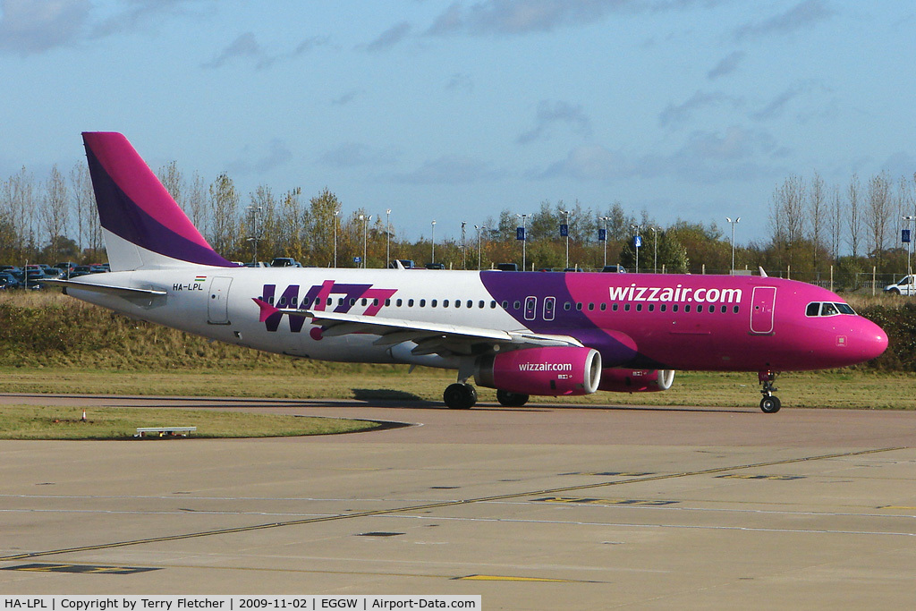 HA-LPL, 2007 Airbus A320-232 C/N 3166, Wizz Air A320 at Luton