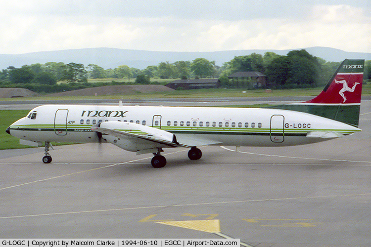 G-LOGC, 1989 British Aerospace ATP C/N 2017, British Aerospace BAE.ATP at Manchester.