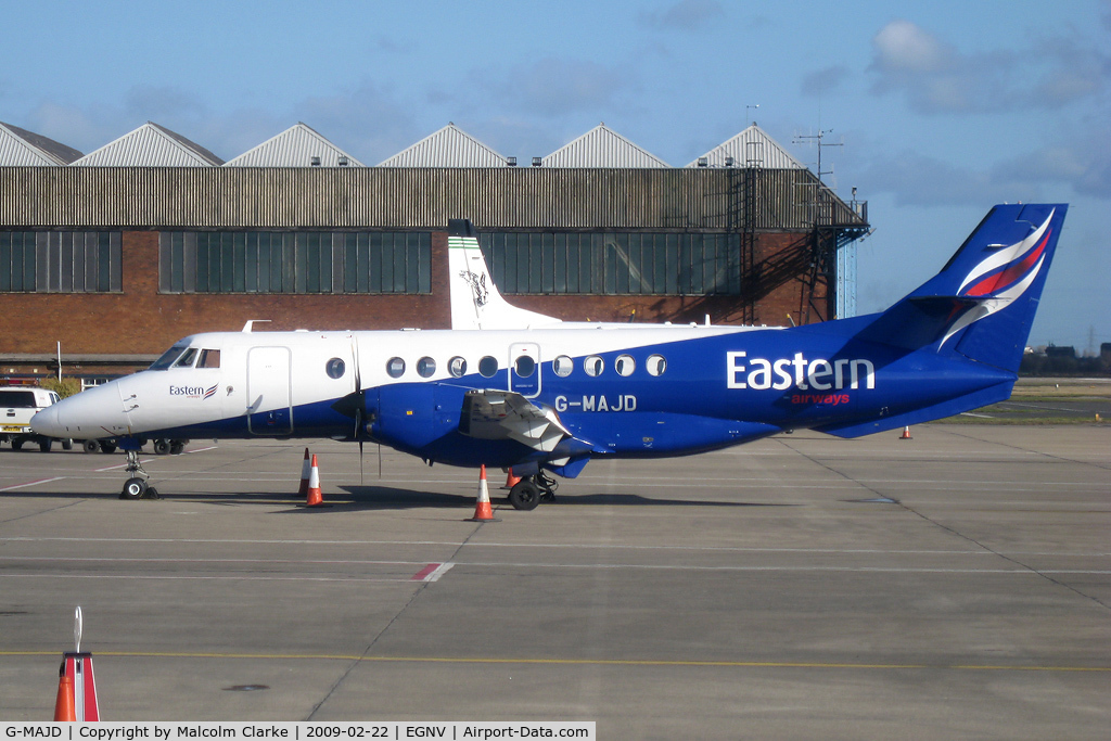 G-MAJD, 1992 British Aerospace Jetstream 41 C/N 41006, British Aerospace Jetstream 4100 at Durham Tees Valley, UK.