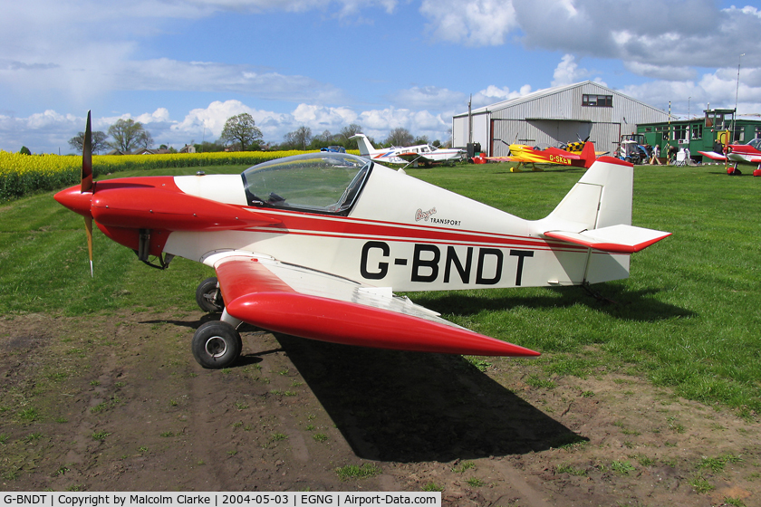 G-BNDT, 1987 Brugger MB-2 Colibri C/N PFA 043-10981, Colibri MB2 at Bagby Airfield, UK.