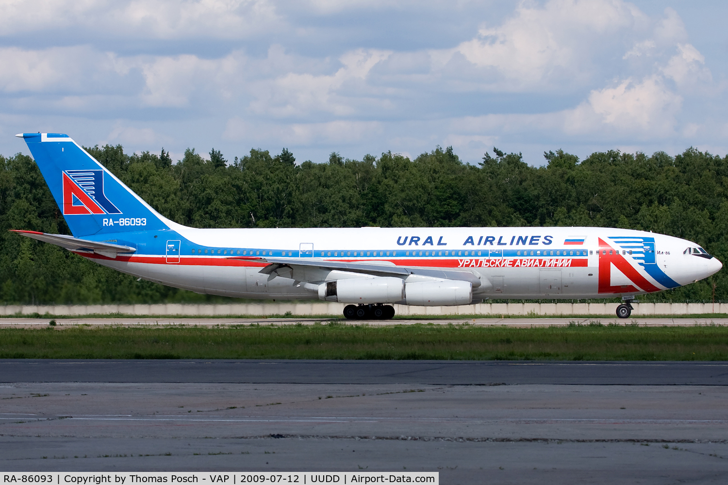RA-86093, 1987 Ilyushin Il-86 C/N 51483207064, Ural Airlines