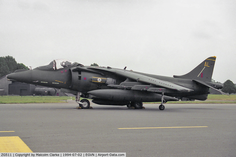 ZG511, 1991 British Aerospace Harrier GR.7 C/N P82, British Aerospace Harrier GR7 at RAF Brize Norton's Photocall 94.