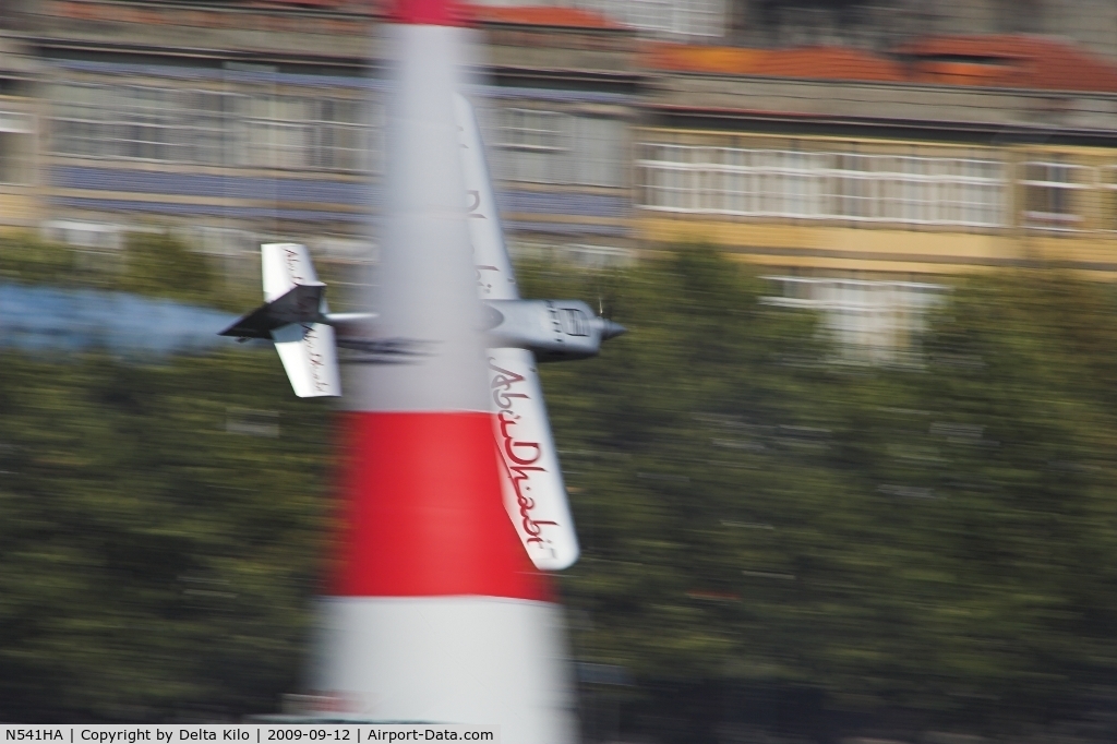 N541HA, 2008 Zivko Edge 540 C/N 0041A, Red Bull Air Race Porto-Hannes Arch