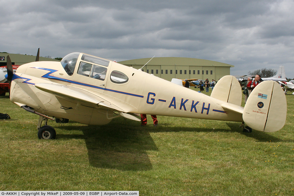 G-AKKH, 1947 Miles M65 Gemini 1A C/N 6479, Visitor to the 2009 Great Vintage Flying Weekend.