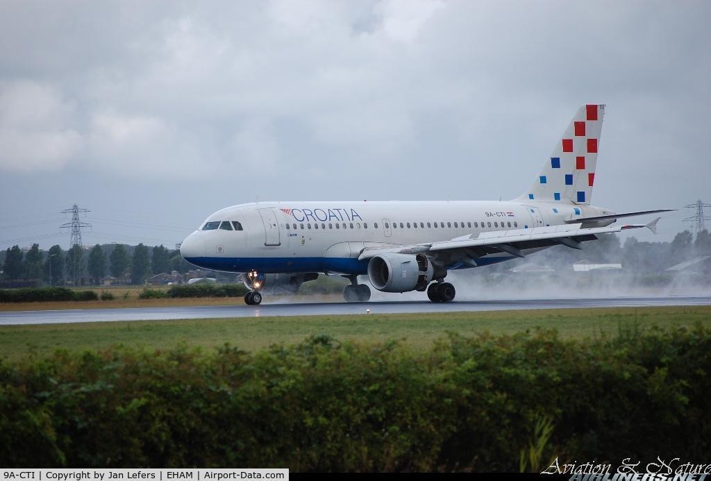 9A-CTI, 1999 Airbus A319-112 C/N 1029, Landing in bad Wether