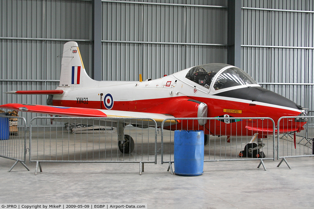 G-JPRO, 1972 BAC 84 Jet Provost T.5A C/N EEP/JP/1055, Photographed in the new Delta Jets facility.