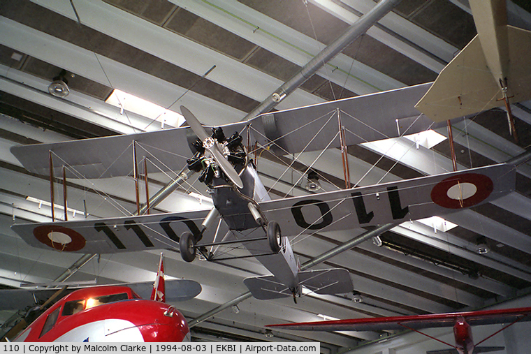 110, 1927 Avro 504N C/N 49, Avro 504N at the Mobilium Museum (now closed) in Billund, Denmark across the road from Legoland in 1994.