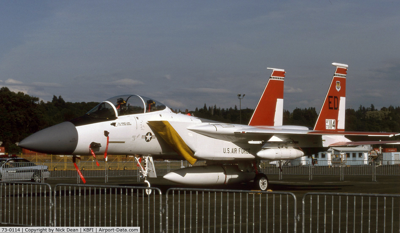 73-0114, 1973 McDonnell Douglas F-15B Eagle C/N 0041/B009, KBFI