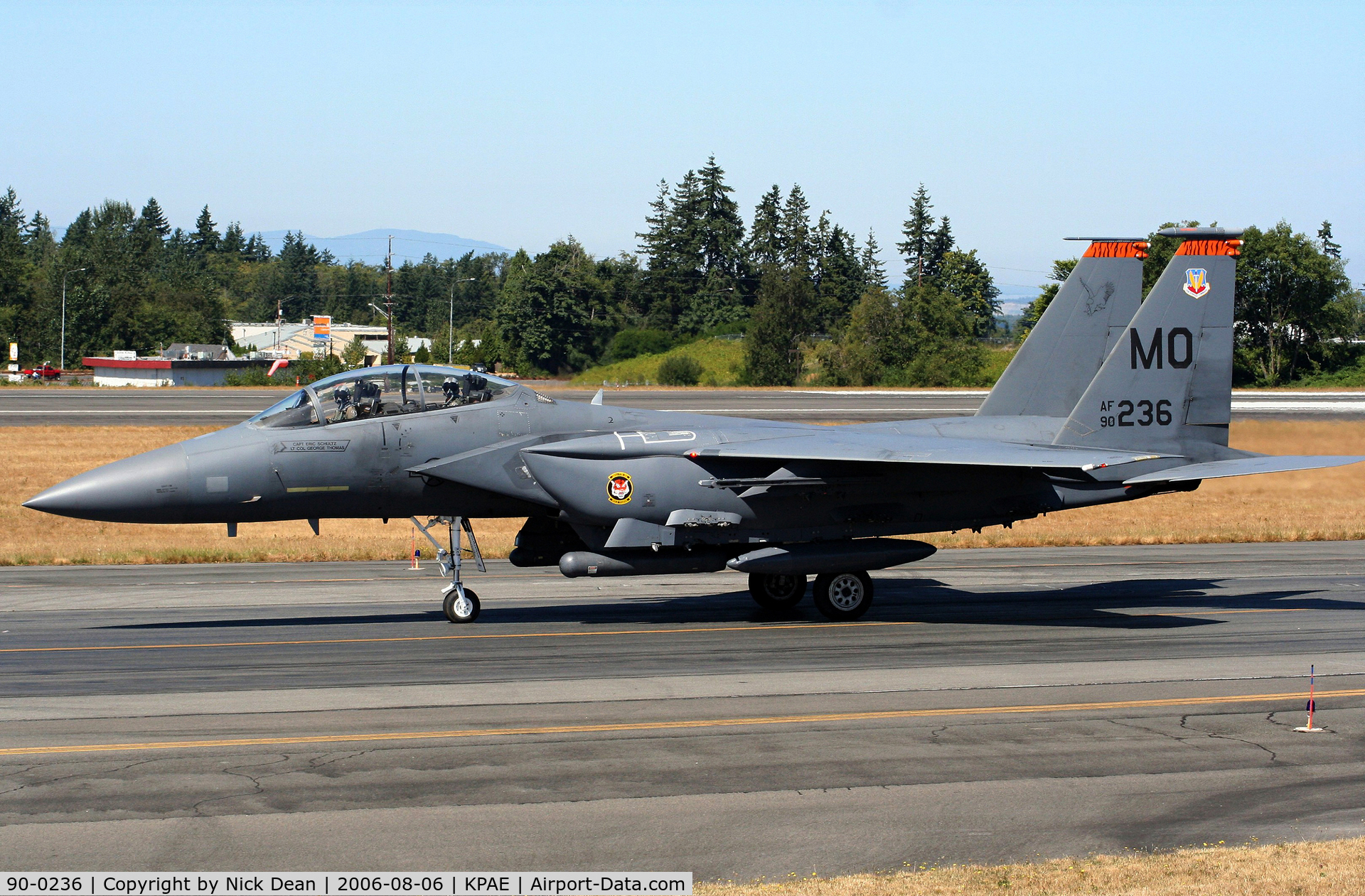 90-0236, 1990 McDonnell Douglas F-15E Strike Eagle C/N 1167/E138, KPAE